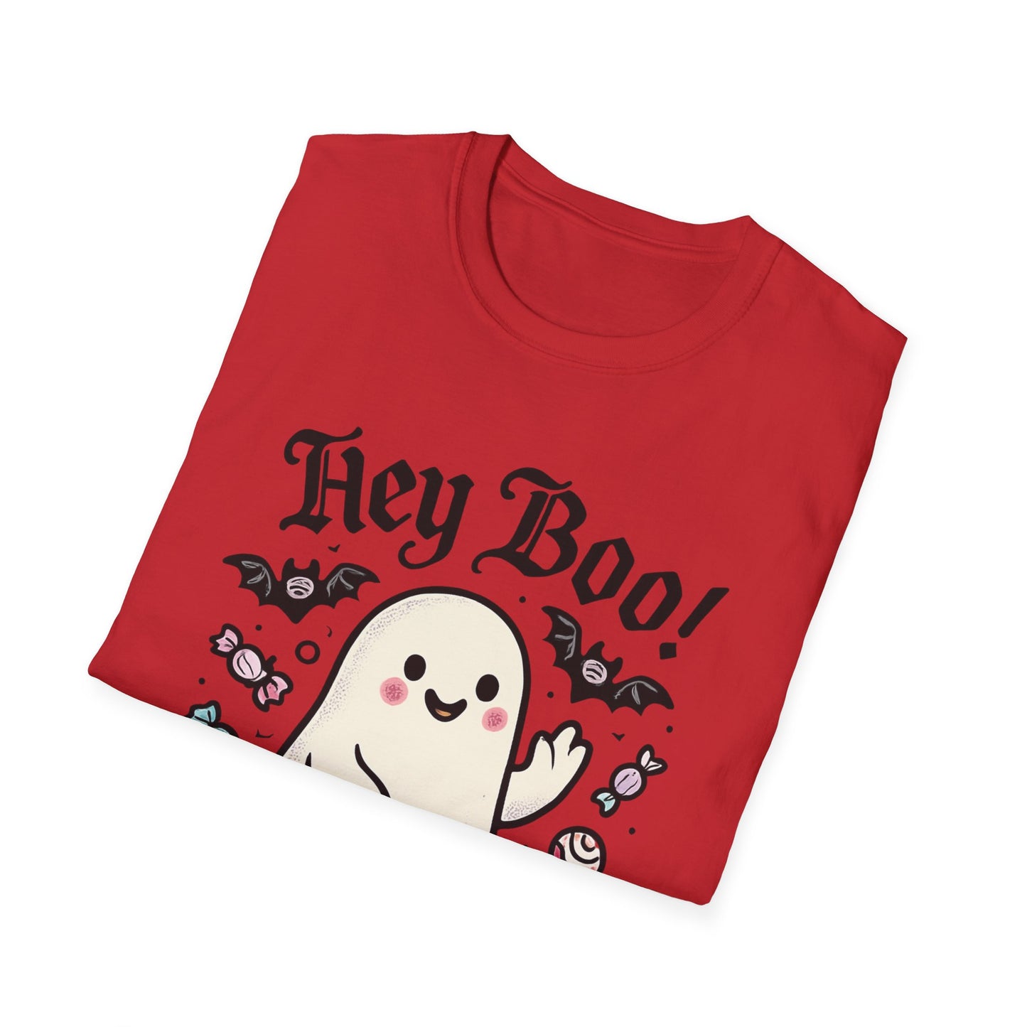 Funny Ghost T-Shirt, Halloween Tee, Unisex Softstyle Shirt, Cute Ghost Design, Boo Shirt, Trick or Treat Apparel