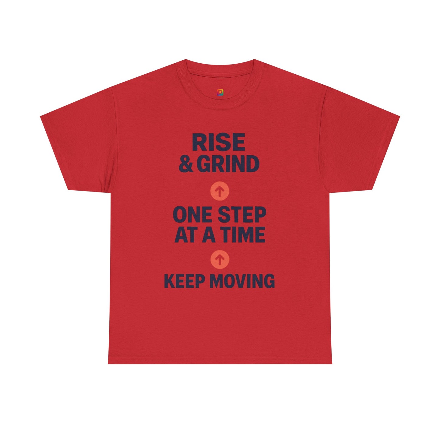 Motivational Unisex Tee | Rise & Grind, Workout Shirt, Inspirational Gift, Gym Top, Relaxed Fit, Daily Reminder