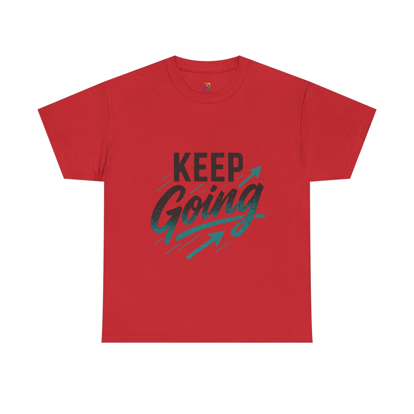 Motivational Unisex Heavy Cotton Tee - Keep Going, Inspirational Shirt, Gift for Friends, Positive Affirmation Apparel, Casual Wear