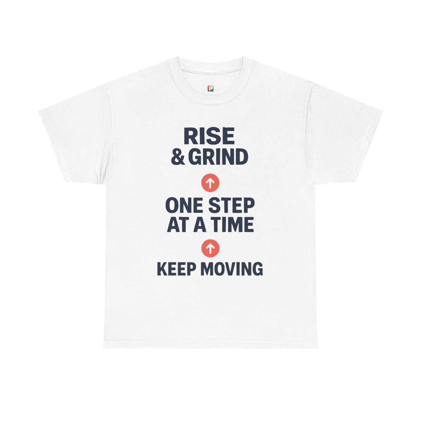 Motivational Unisex Tee | Rise & Grind, Workout Shirt, Inspirational Gift, Gym Top, Relaxed Fit, Daily Reminder