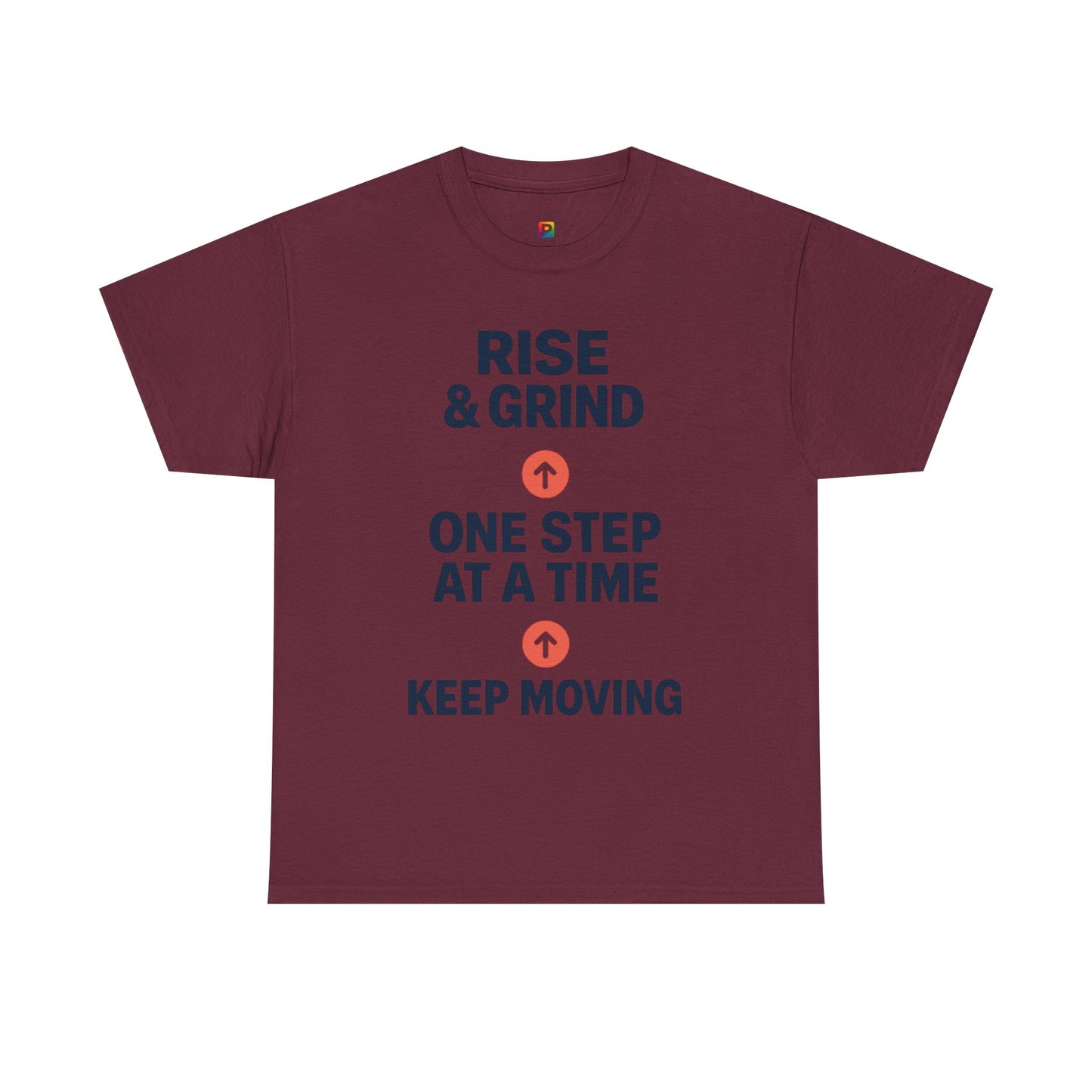 Motivational Unisex Tee | Rise & Grind, Workout Shirt, Inspirational Gift, Gym Top, Relaxed Fit, Daily Reminder