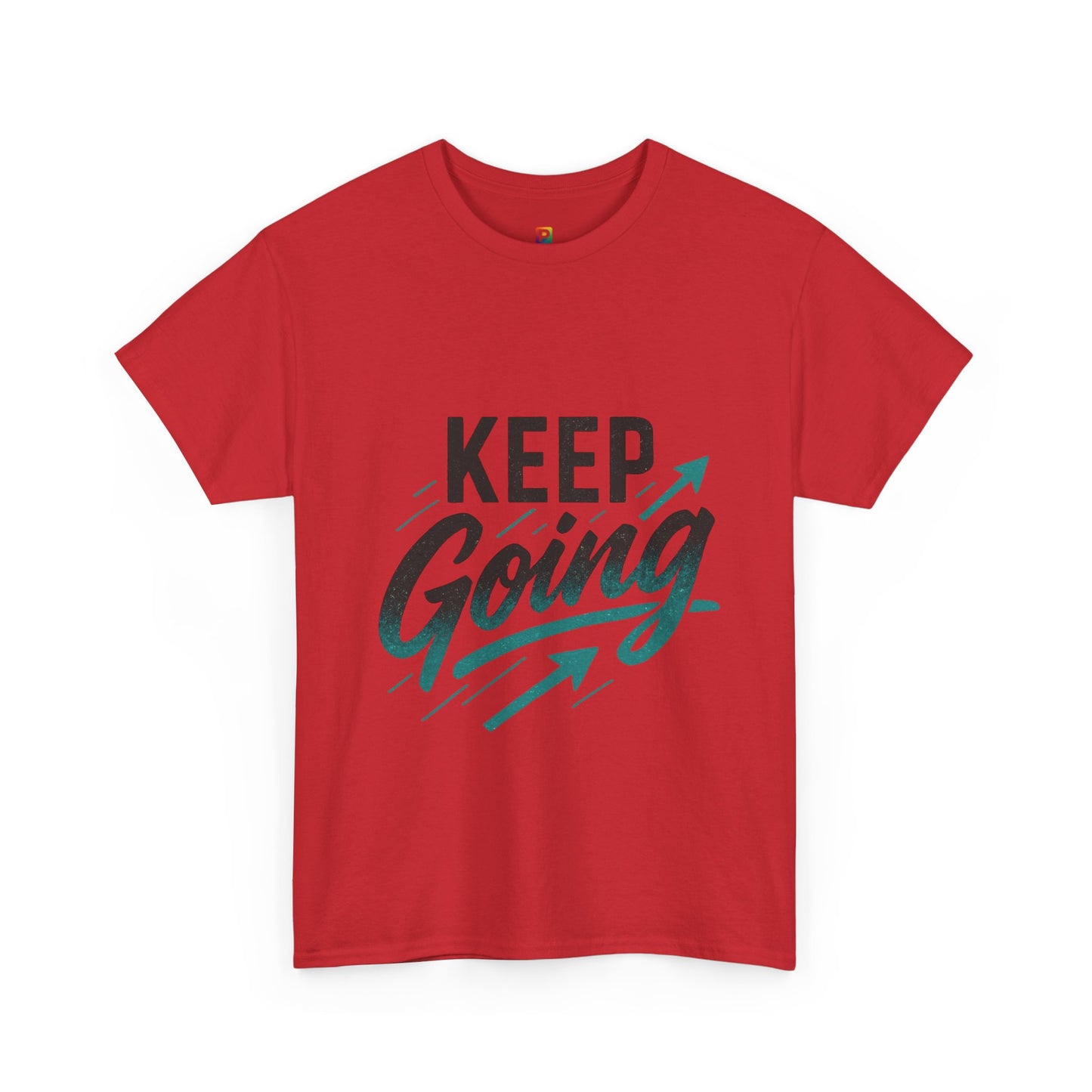 Motivational Unisex Heavy Cotton Tee - Keep Going, Inspirational Shirt, Gift for Friends, Positive Affirmation Apparel, Casual Wear