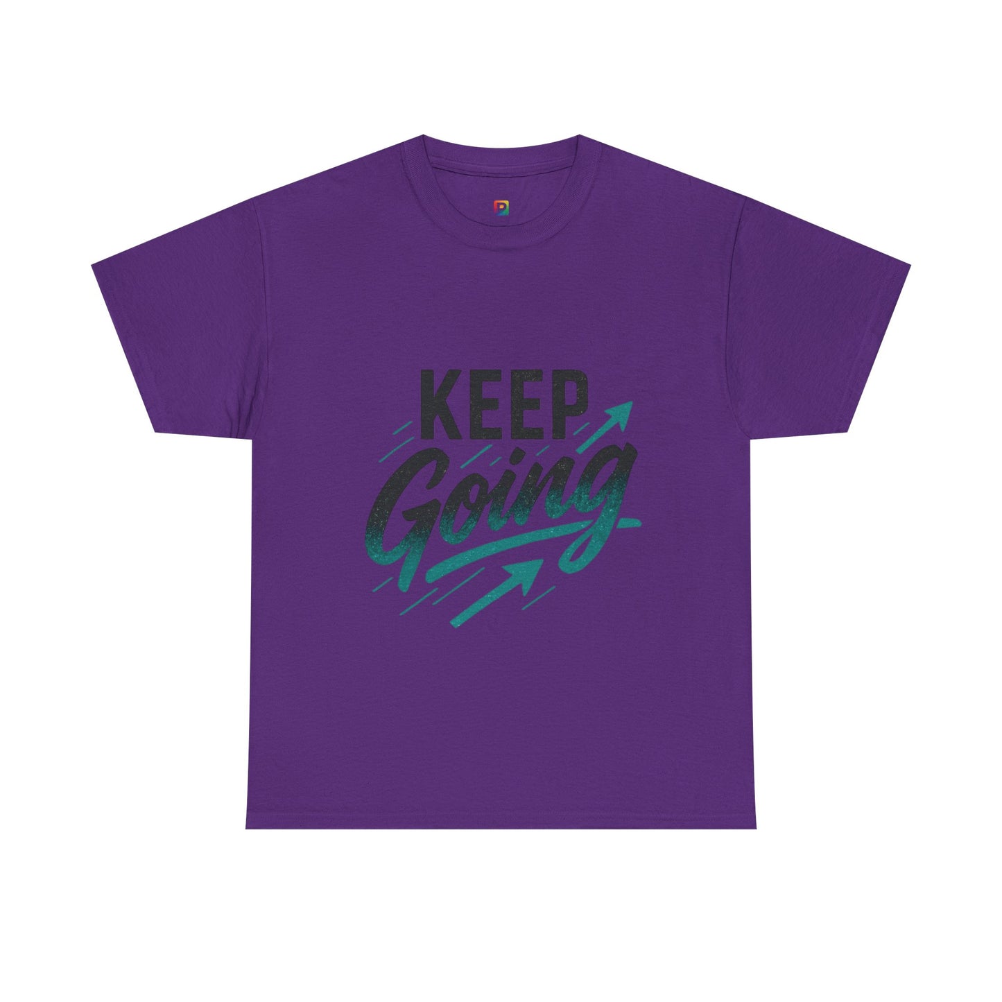 Motivational Unisex Heavy Cotton Tee - Keep Going, Inspirational Shirt, Gift for Friends, Positive Affirmation Apparel, Casual Wear