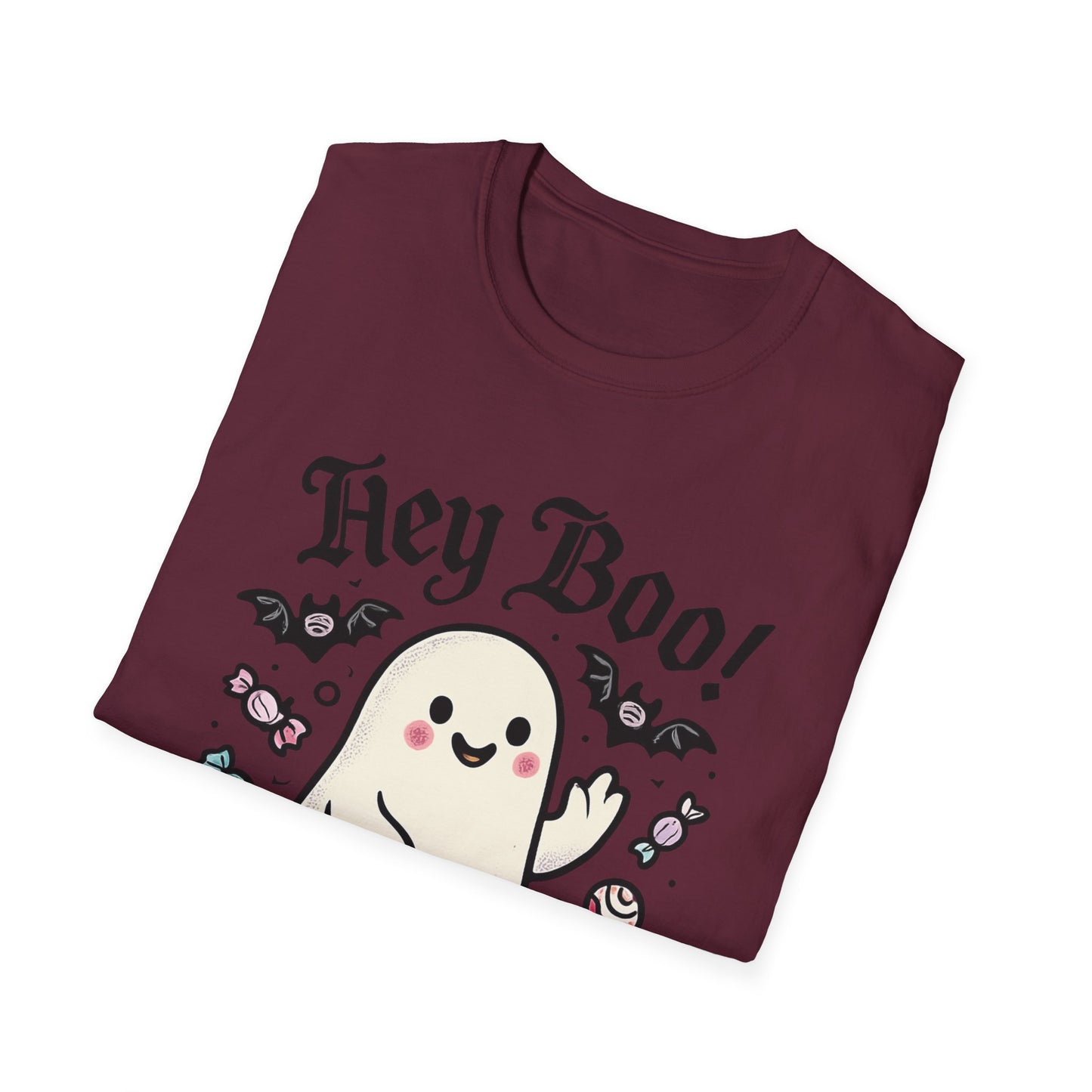 Funny Ghost T-Shirt, Halloween Tee, Unisex Softstyle Shirt, Cute Ghost Design, Boo Shirt, Trick or Treat Apparel