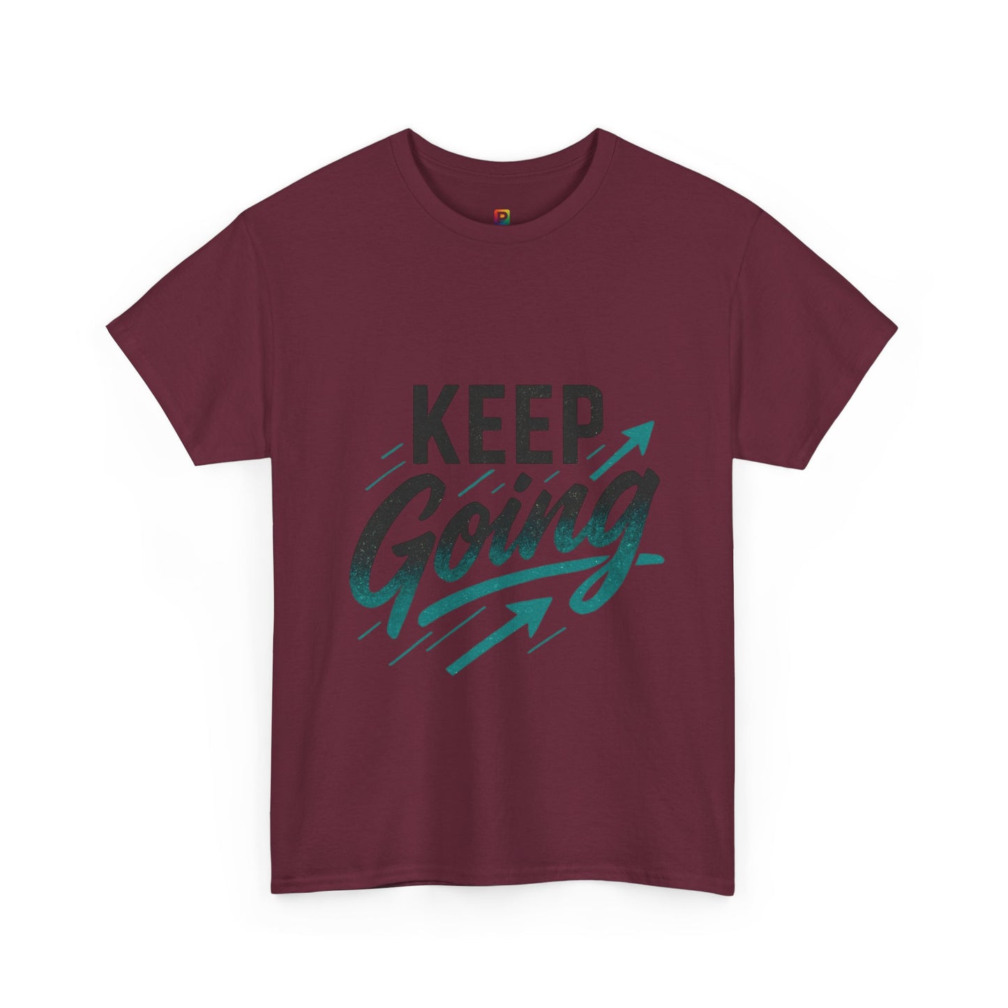 Motivational Unisex Heavy Cotton Tee - Keep Going, Inspirational Shirt, Gift for Friends, Positive Affirmation Apparel, Casual Wear