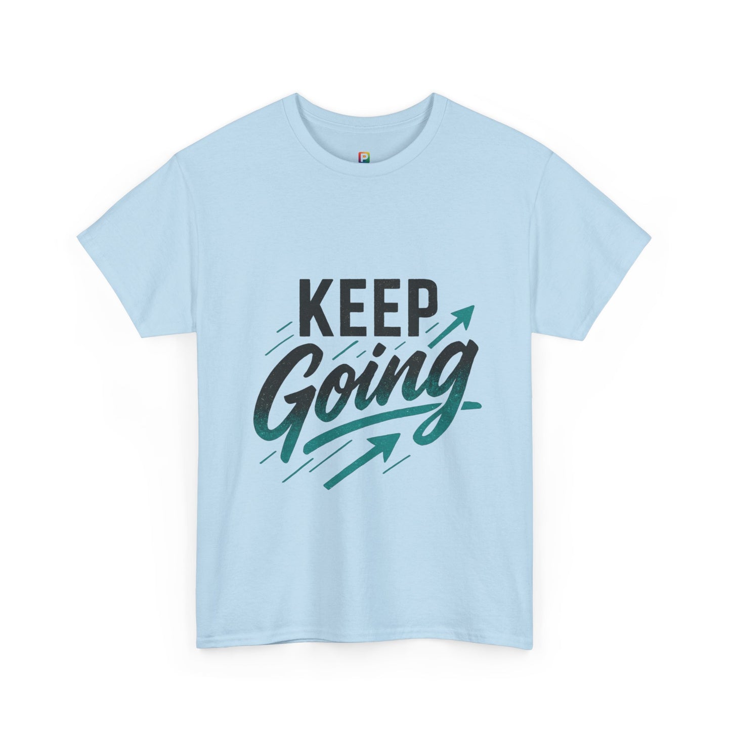 Motivational Unisex Heavy Cotton Tee - Keep Going, Inspirational Shirt, Gift for Friends, Positive Affirmation Apparel, Casual Wear