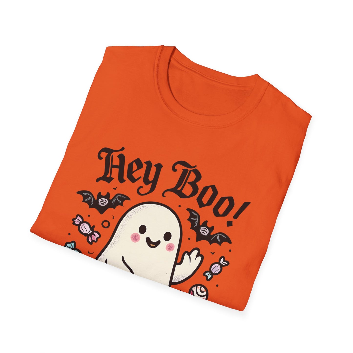Funny Ghost T-Shirt, Halloween Tee, Unisex Softstyle Shirt, Cute Ghost Design, Boo Shirt, Trick or Treat Apparel
