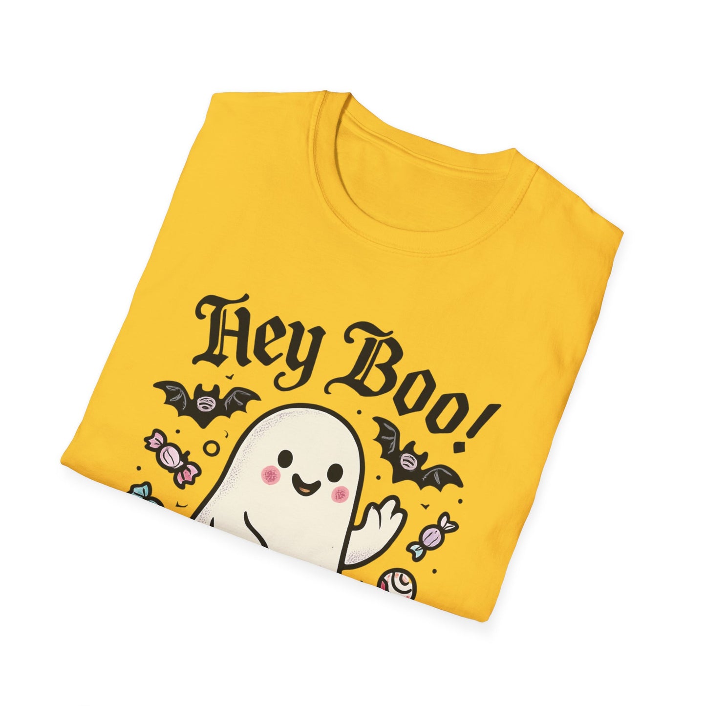 Funny Ghost T-Shirt, Halloween Tee, Unisex Softstyle Shirt, Cute Ghost Design, Boo Shirt, Trick or Treat Apparel
