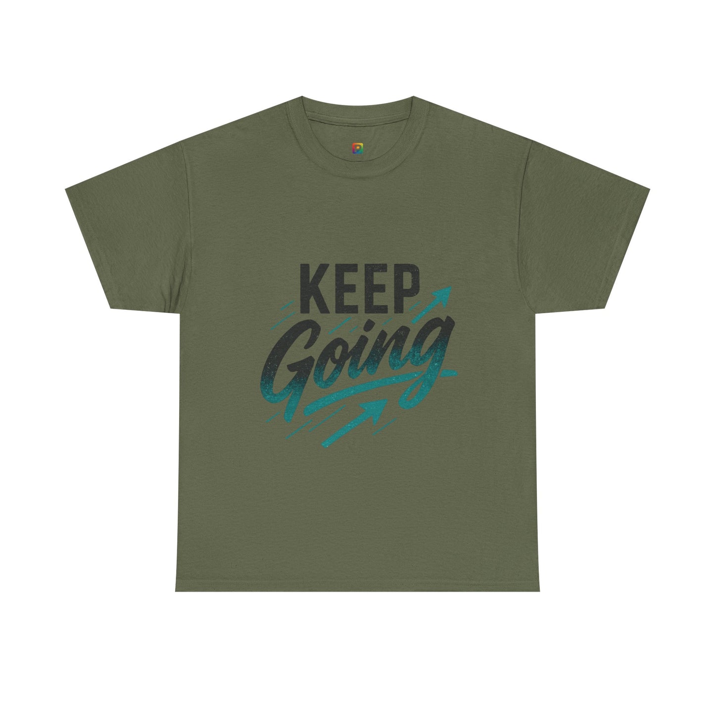 Motivational Unisex Heavy Cotton Tee - Keep Going, Inspirational Shirt, Gift for Friends, Positive Affirmation Apparel, Casual Wear
