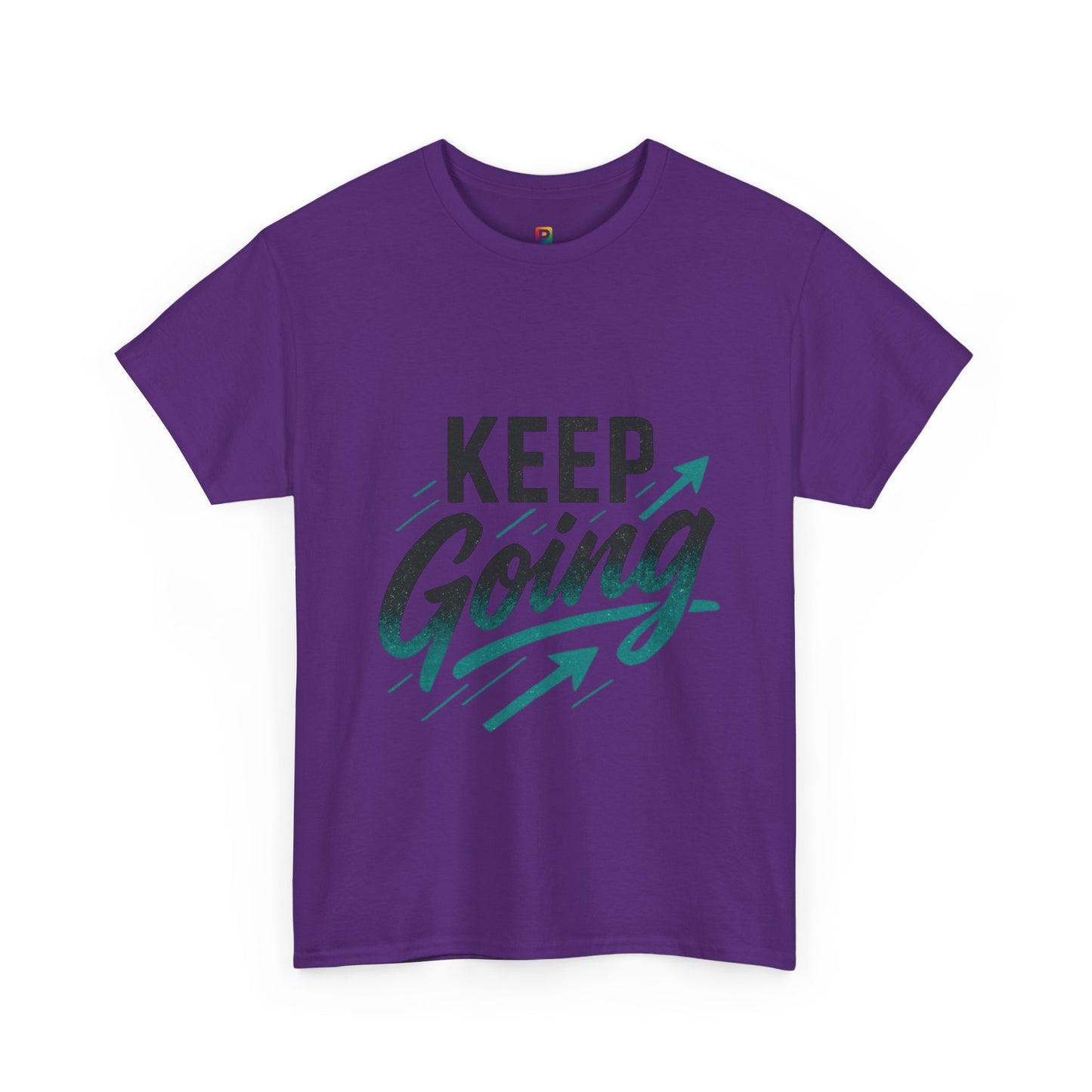 Motivational Unisex Heavy Cotton Tee - Keep Going, Inspirational Shirt, Gift for Friends, Positive Affirmation Apparel, Casual Wear