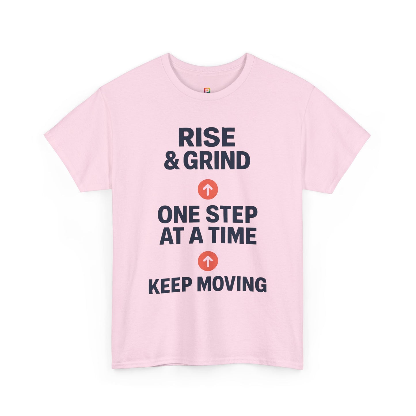 Motivational Unisex Tee | Rise & Grind, Workout Shirt, Inspirational Gift, Gym Top, Relaxed Fit, Daily Reminder