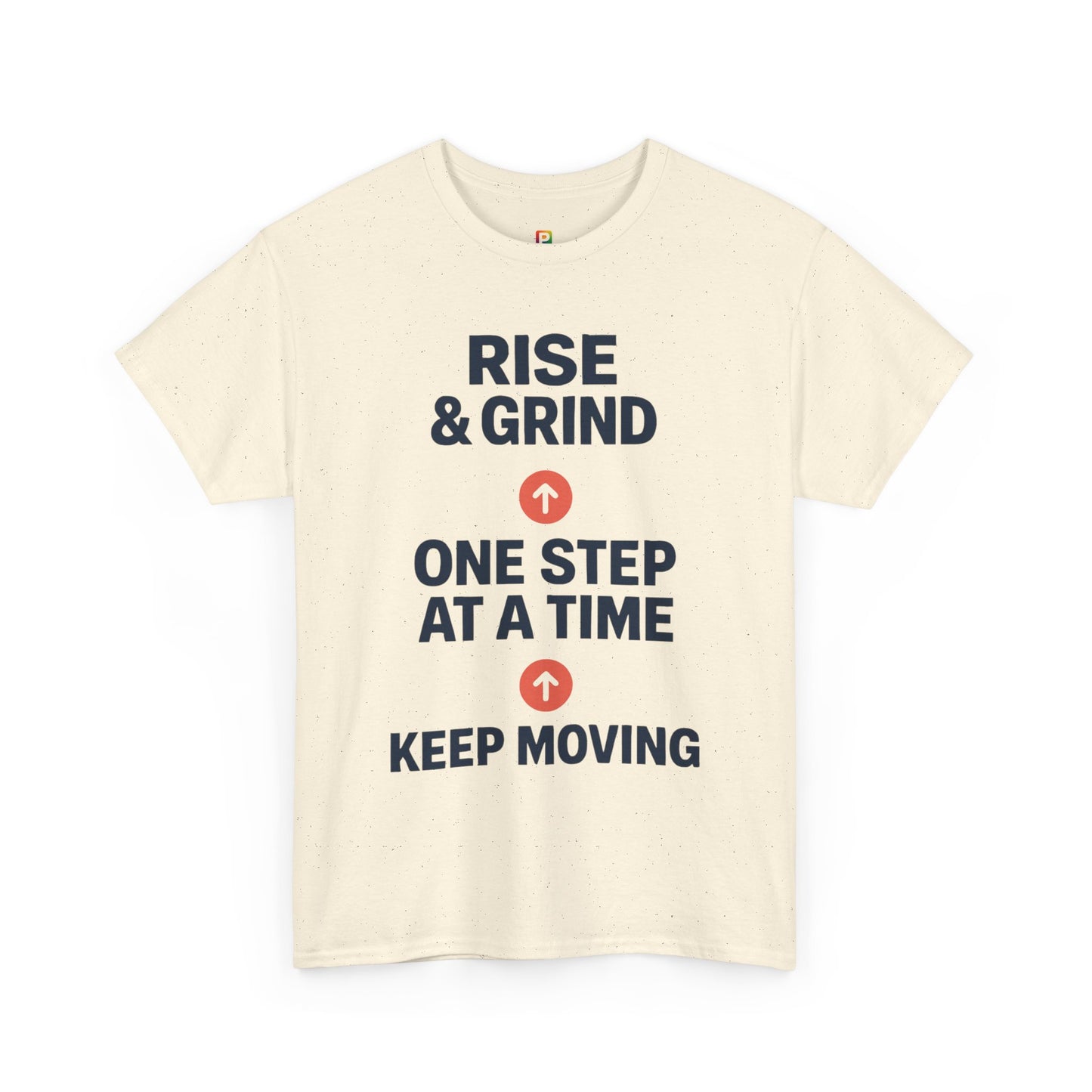 Motivational Unisex Tee | Rise & Grind, Workout Shirt, Inspirational Gift, Gym Top, Relaxed Fit, Daily Reminder