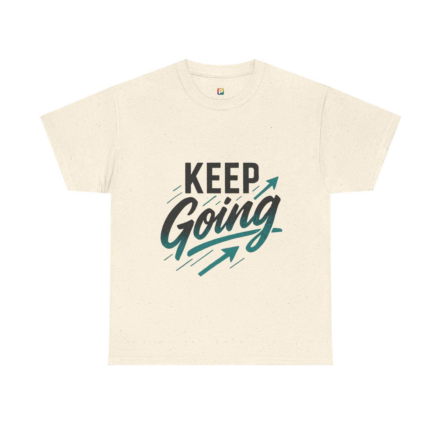 Motivational Unisex Heavy Cotton Tee - Keep Going, Inspirational Shirt, Gift for Friends, Positive Affirmation Apparel, Casual Wear