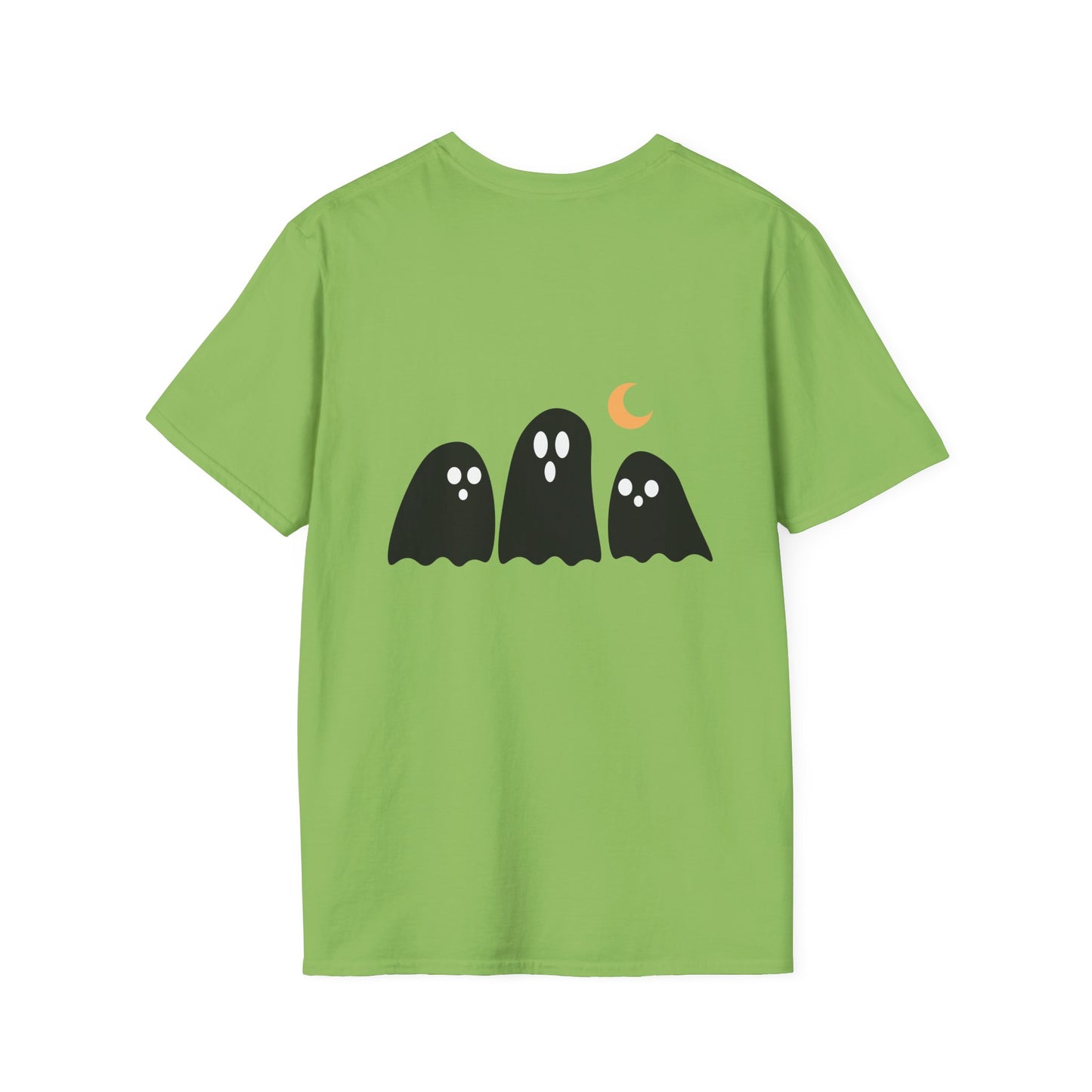 Funny Ghost T-Shirt, Halloween Tee, Unisex Softstyle Shirt, Cute Ghost Design, Boo Shirt, Trick or Treat Apparel