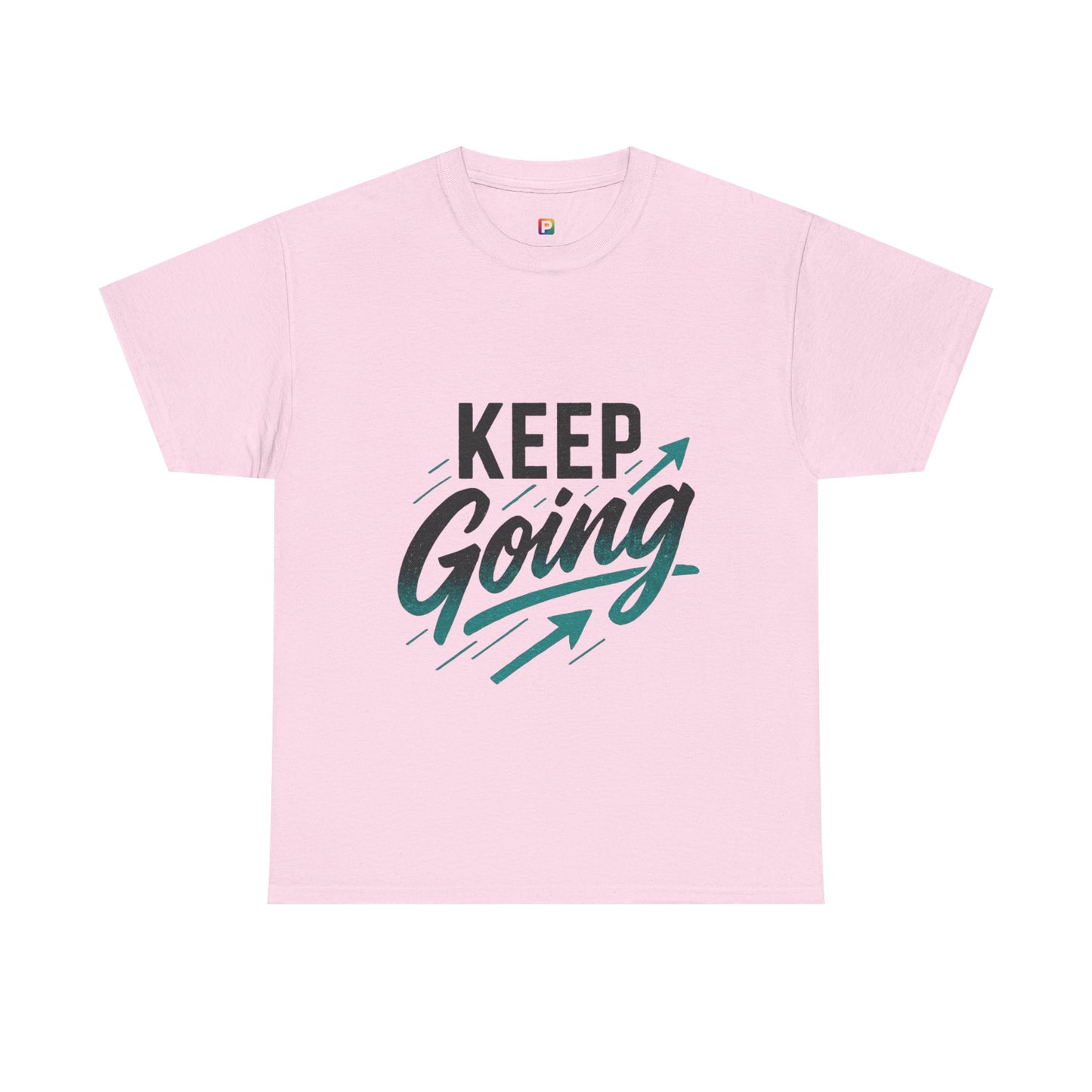 Motivational Unisex Heavy Cotton Tee - Keep Going, Inspirational Shirt, Gift for Friends, Positive Affirmation Apparel, Casual Wear