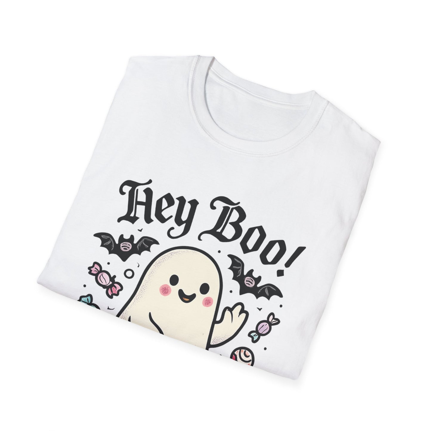 Funny Ghost T-Shirt, Halloween Tee, Unisex Softstyle Shirt, Cute Ghost Design, Boo Shirt, Trick or Treat Apparel