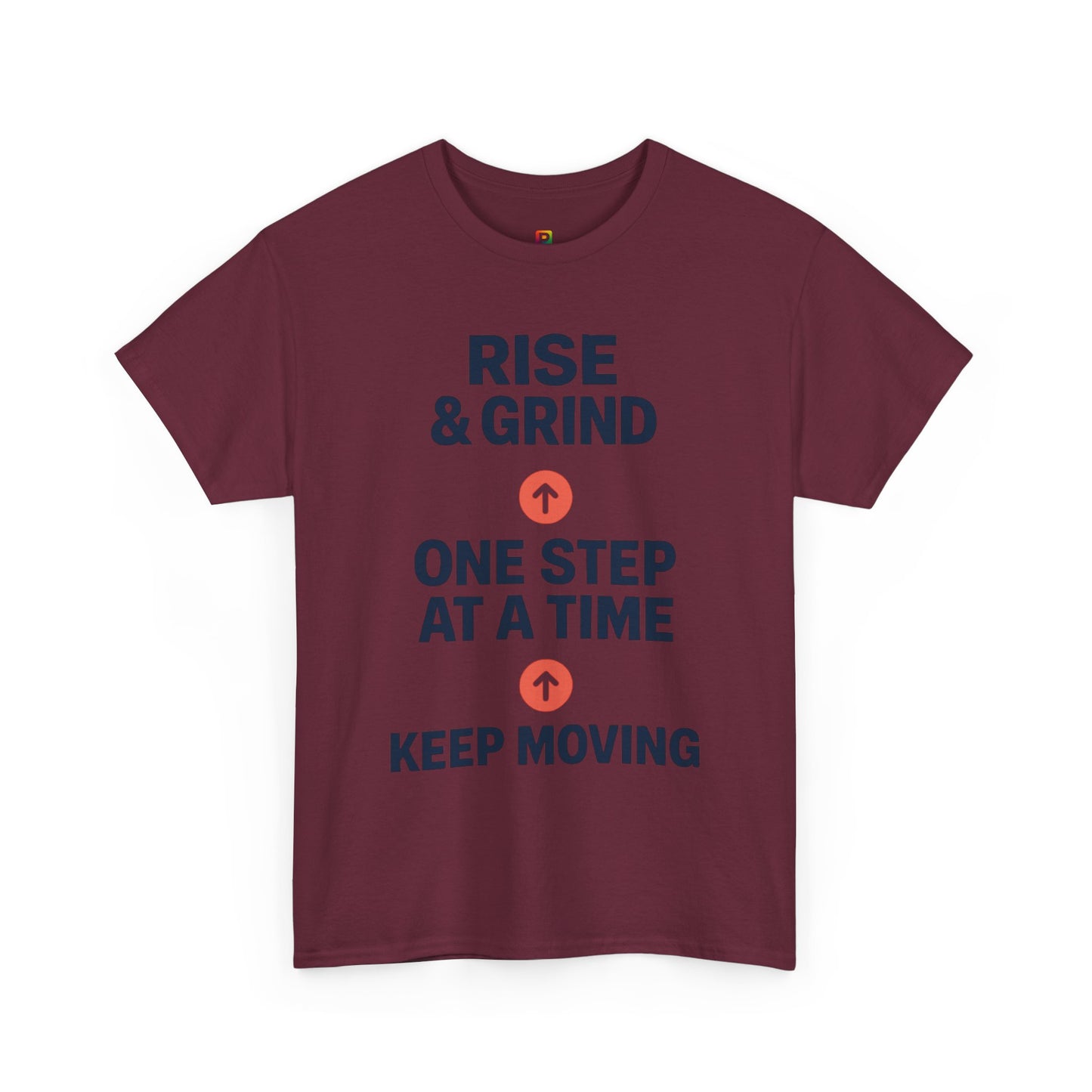 Motivational Unisex Tee | Rise & Grind, Workout Shirt, Inspirational Gift, Gym Top, Relaxed Fit, Daily Reminder