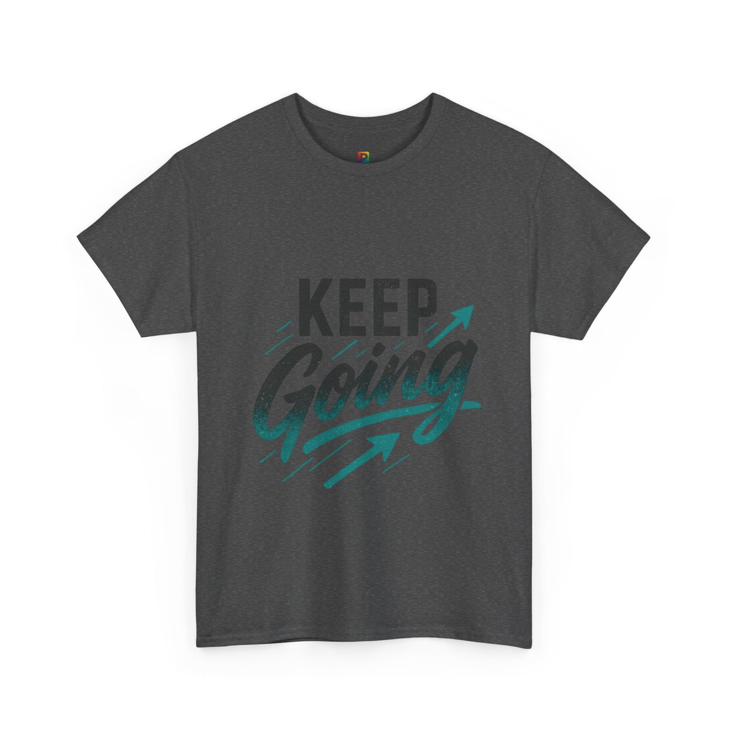 Motivational Unisex Heavy Cotton Tee - Keep Going, Inspirational Shirt, Gift for Friends, Positive Affirmation Apparel, Casual Wear