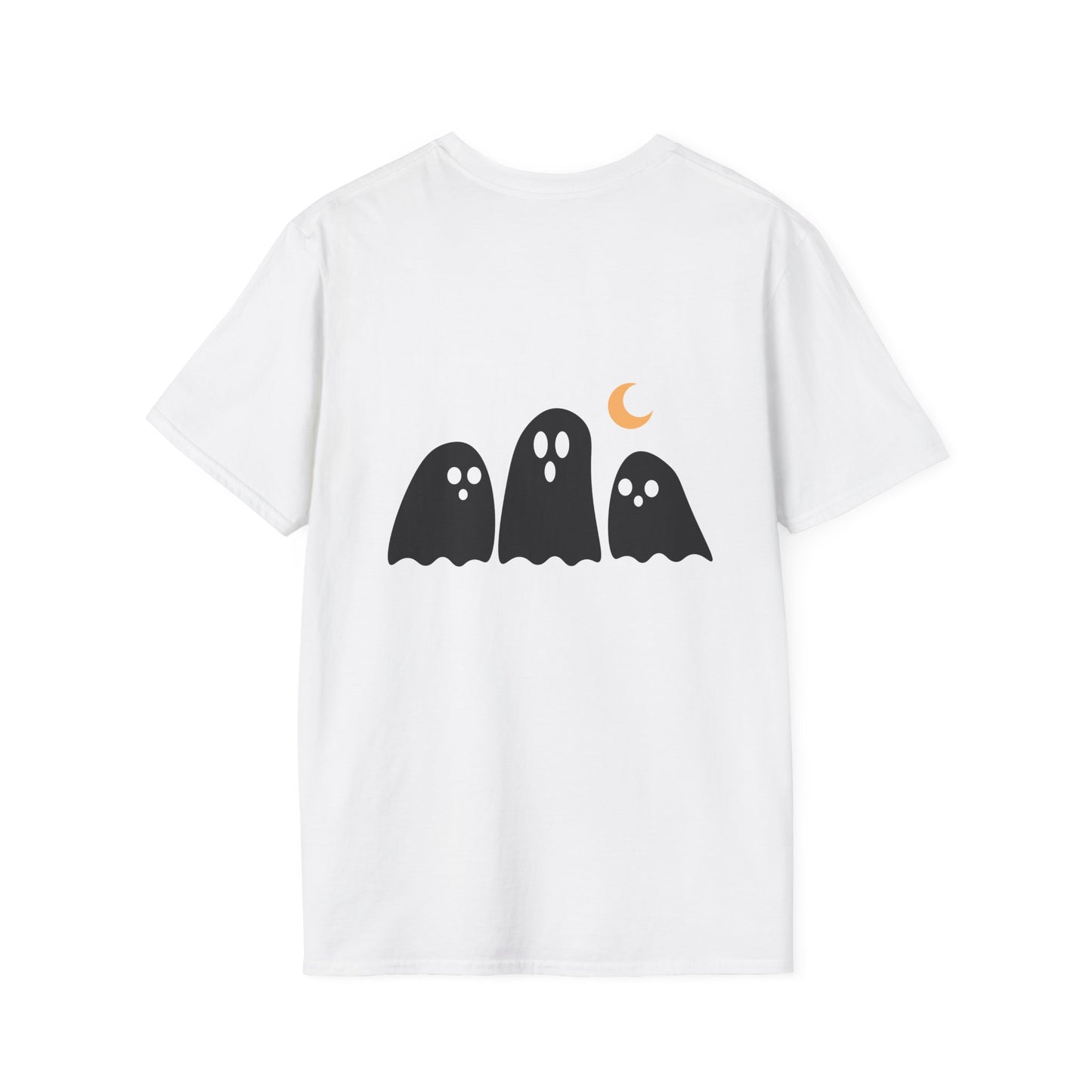 Funny Ghost T-Shirt, Halloween Tee, Unisex Softstyle Shirt, Cute Ghost Design, Boo Shirt, Trick or Treat Apparel