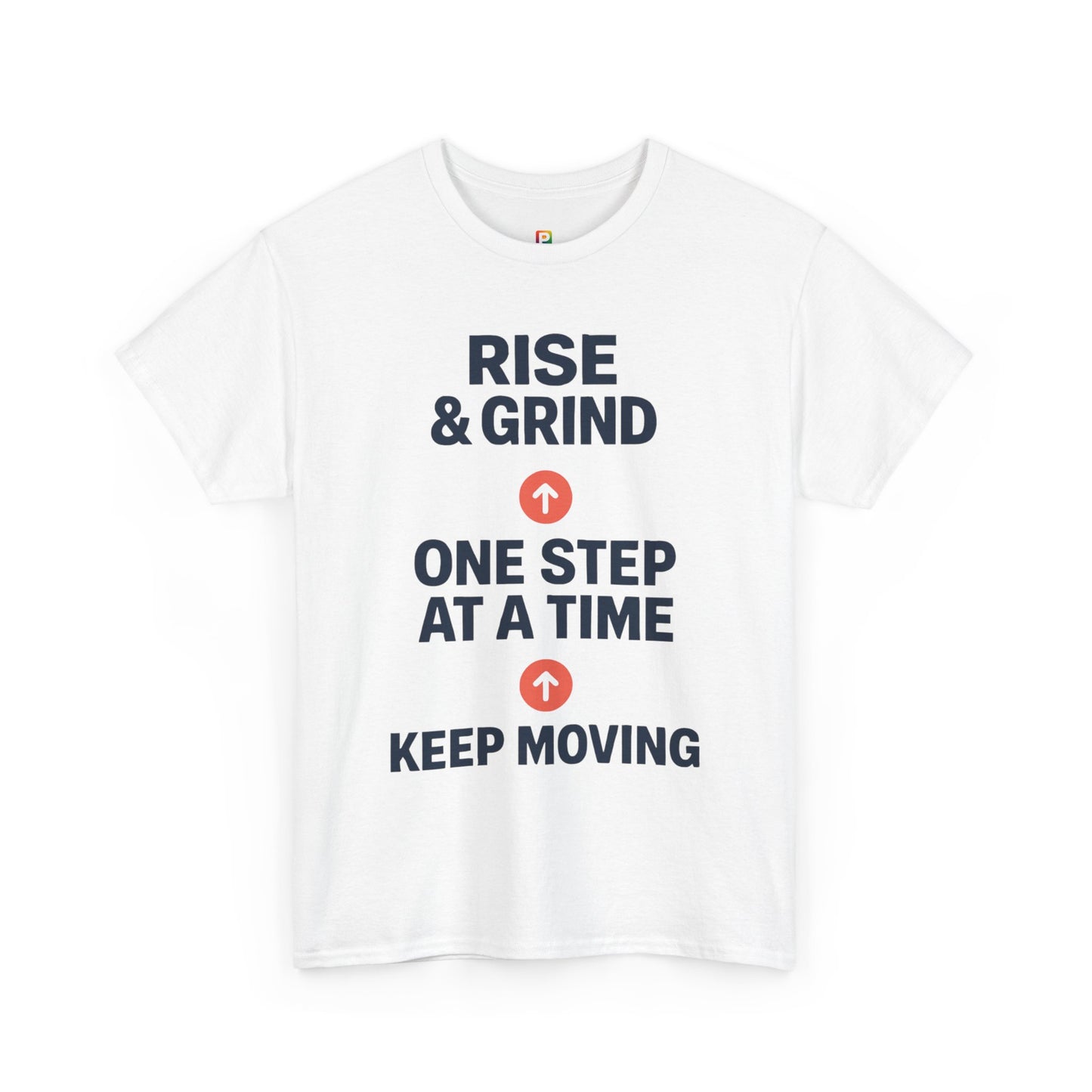 Motivational Unisex Tee | Rise & Grind, Workout Shirt, Inspirational Gift, Gym Top, Relaxed Fit, Daily Reminder