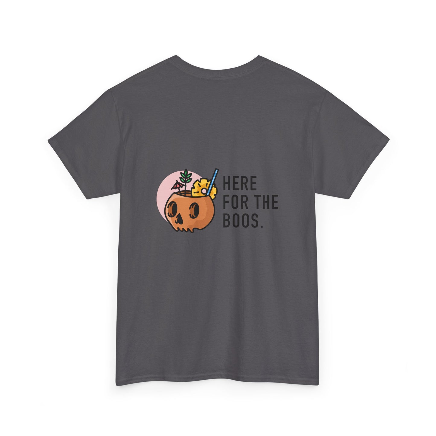 Halloween Ghost Tee, Unisex Cotton Shirt, Spooky Costume, Trick or Treat Apparel, Here for the Boos, Hey Boo Graphic Top