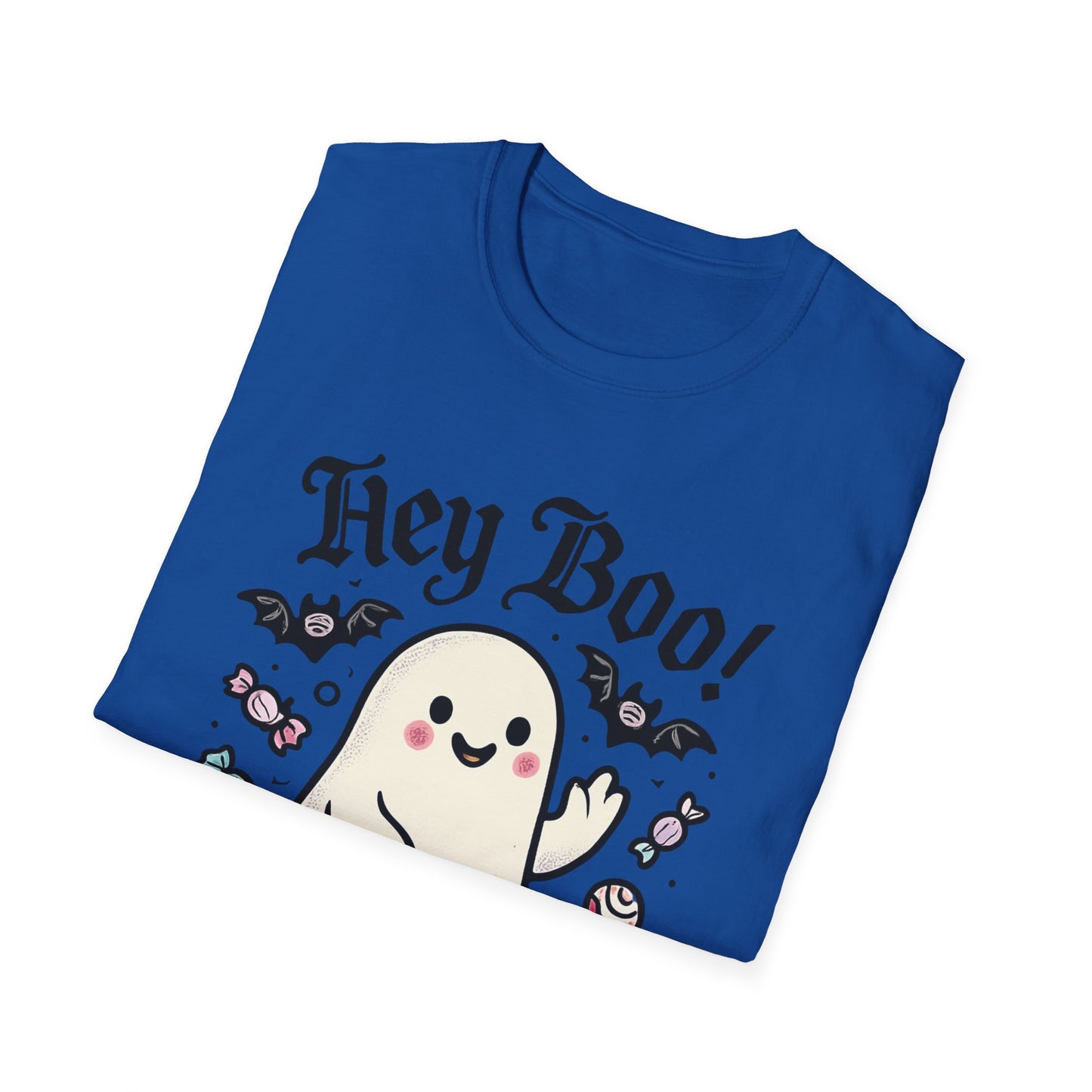 Funny Ghost T-Shirt, Halloween Tee, Unisex Softstyle Shirt, Cute Ghost Design, Boo Shirt, Trick or Treat Apparel