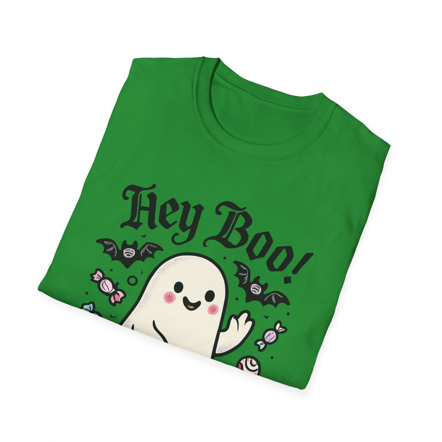 Funny Ghost T-Shirt, Halloween Tee, Unisex Softstyle Shirt, Cute Ghost Design, Boo Shirt, Trick or Treat Apparel