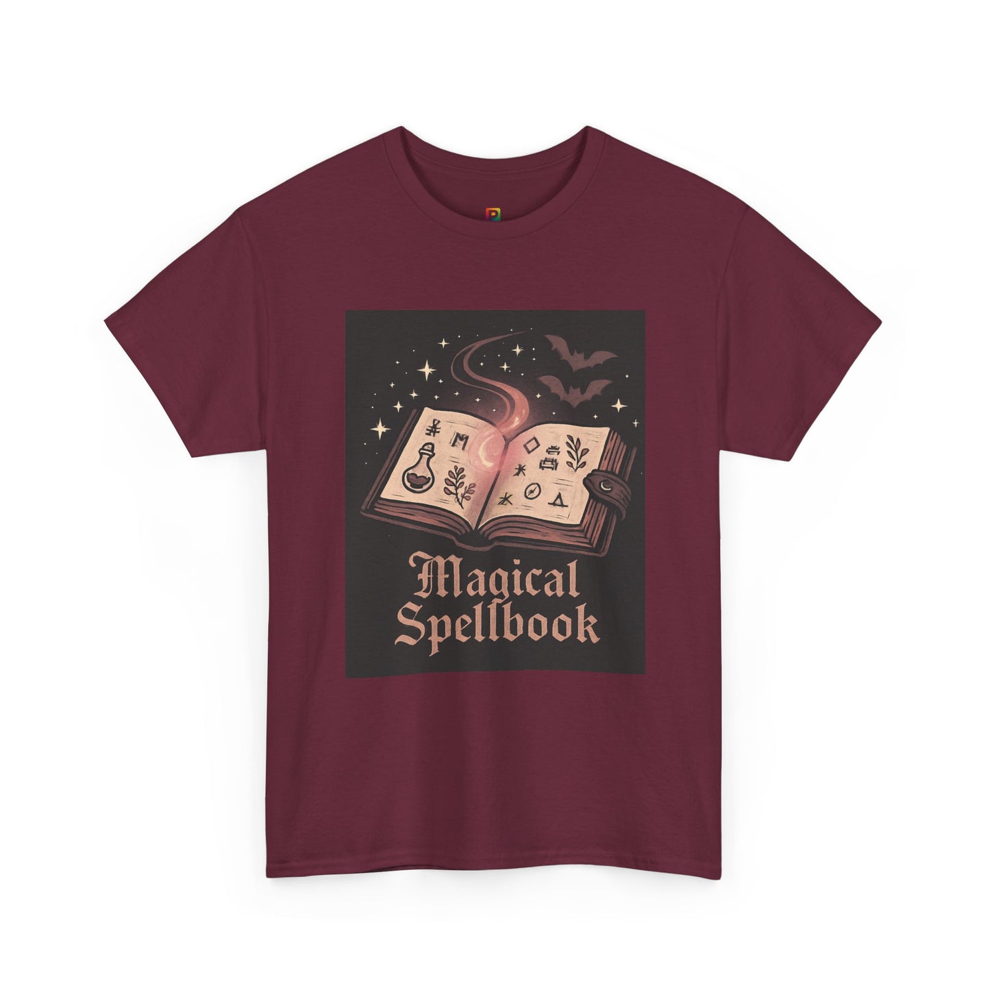 Magical Spellbook T-Shirt, Witchy Graphic Tee, Gothic Halloween Shirt, Spooky Witch Spell Book Top, Unisex Fall Witchcore Tee
