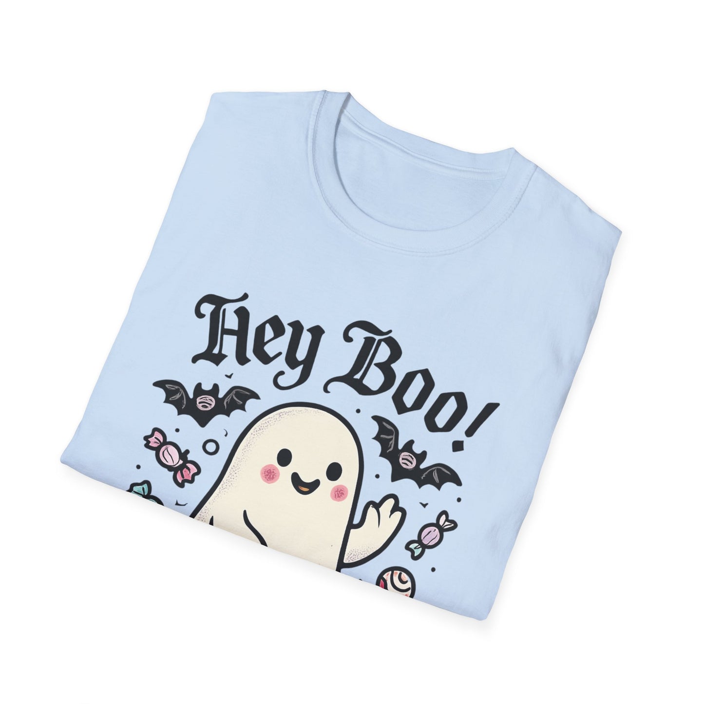 Funny Ghost T-Shirt, Halloween Tee, Unisex Softstyle Shirt, Cute Ghost Design, Boo Shirt, Trick or Treat Apparel