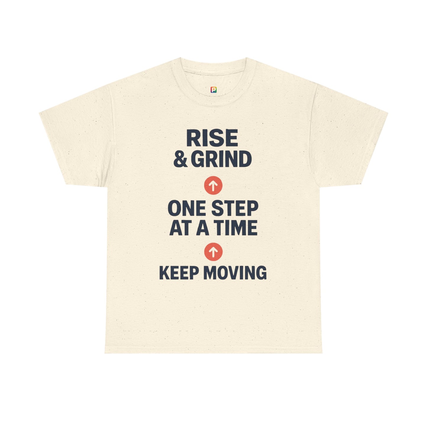 Motivational Unisex Tee | Rise & Grind, Workout Shirt, Inspirational Gift, Gym Top, Relaxed Fit, Daily Reminder
