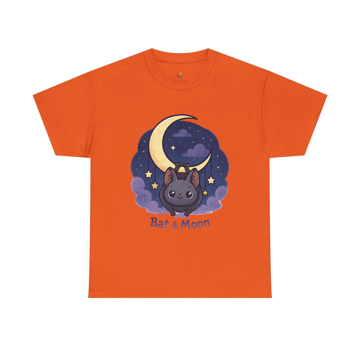 Cute Bat & Moon Unisex Tee for Dreamy Nights, Halloween T-Shirt, Magical Gift, Kids & Adults, Cozy Casual Outfit