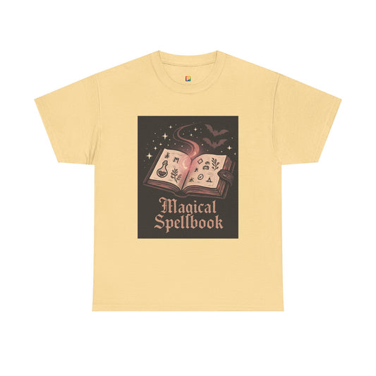 Magical Spellbook T-Shirt, Witchy Graphic Tee, Gothic Halloween Shirt, Spooky Witch Spell Book Top, Unisex Fall Witchcore Tee
