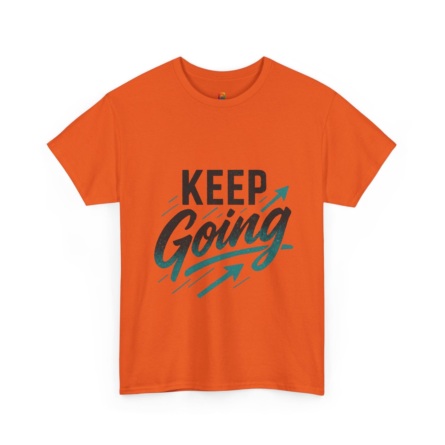 Motivational Unisex Heavy Cotton Tee - Keep Going, Inspirational Shirt, Gift for Friends, Positive Affirmation Apparel, Casual Wear
