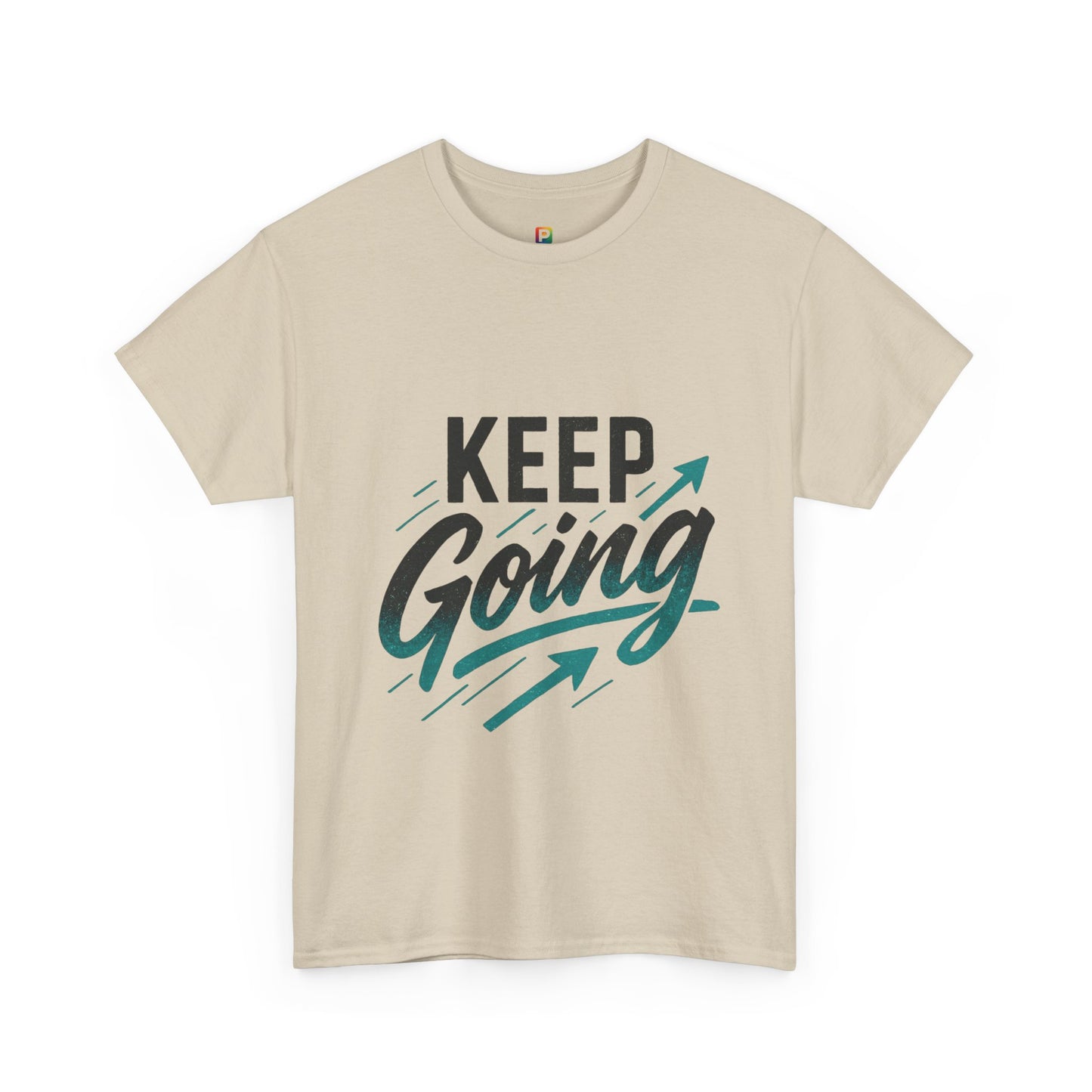 Motivational Unisex Heavy Cotton Tee - Keep Going, Inspirational Shirt, Gift for Friends, Positive Affirmation Apparel, Casual Wear