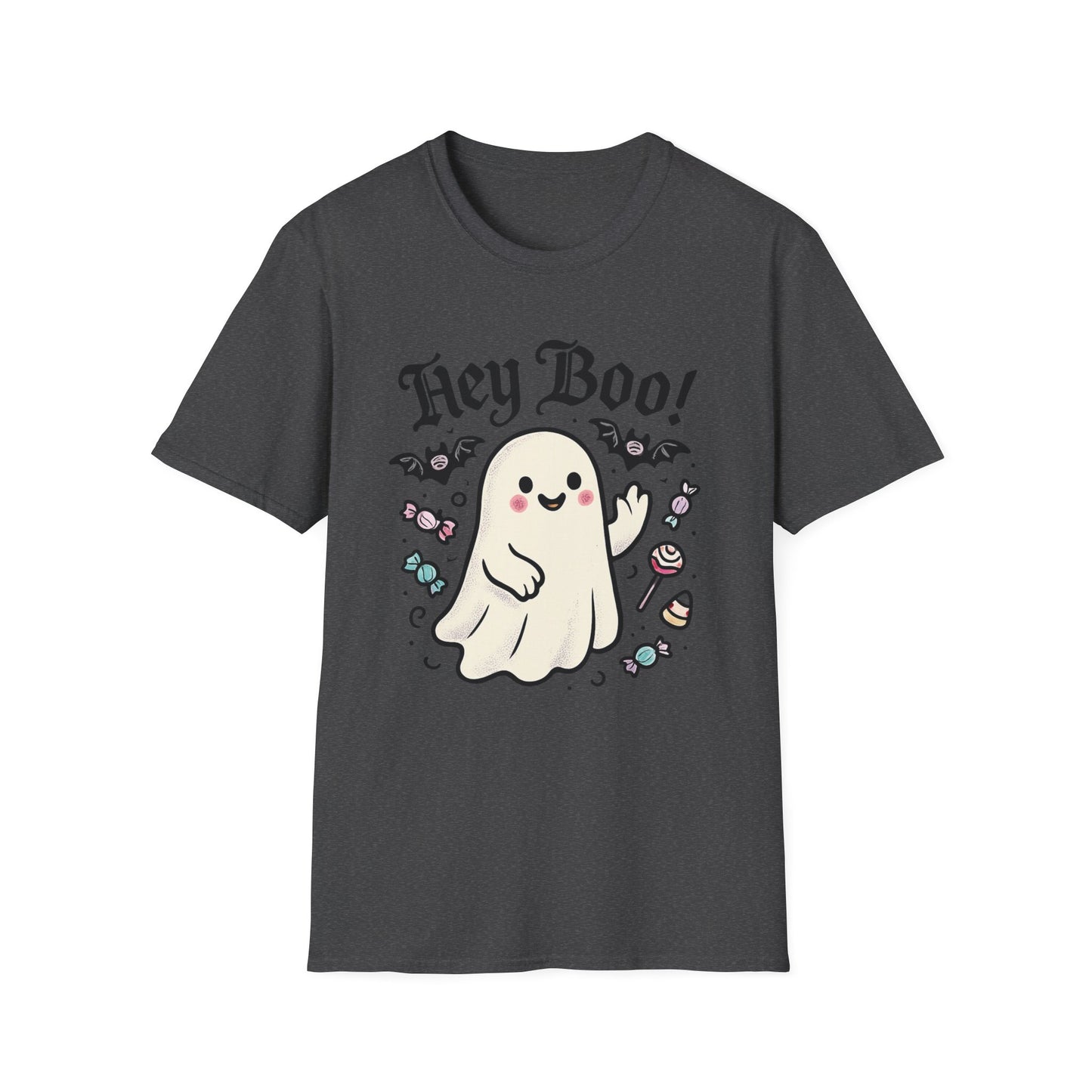 Funny Ghost T-Shirt, Halloween Tee, Unisex Softstyle Shirt, Cute Ghost Design, Boo Shirt, Trick or Treat Apparel