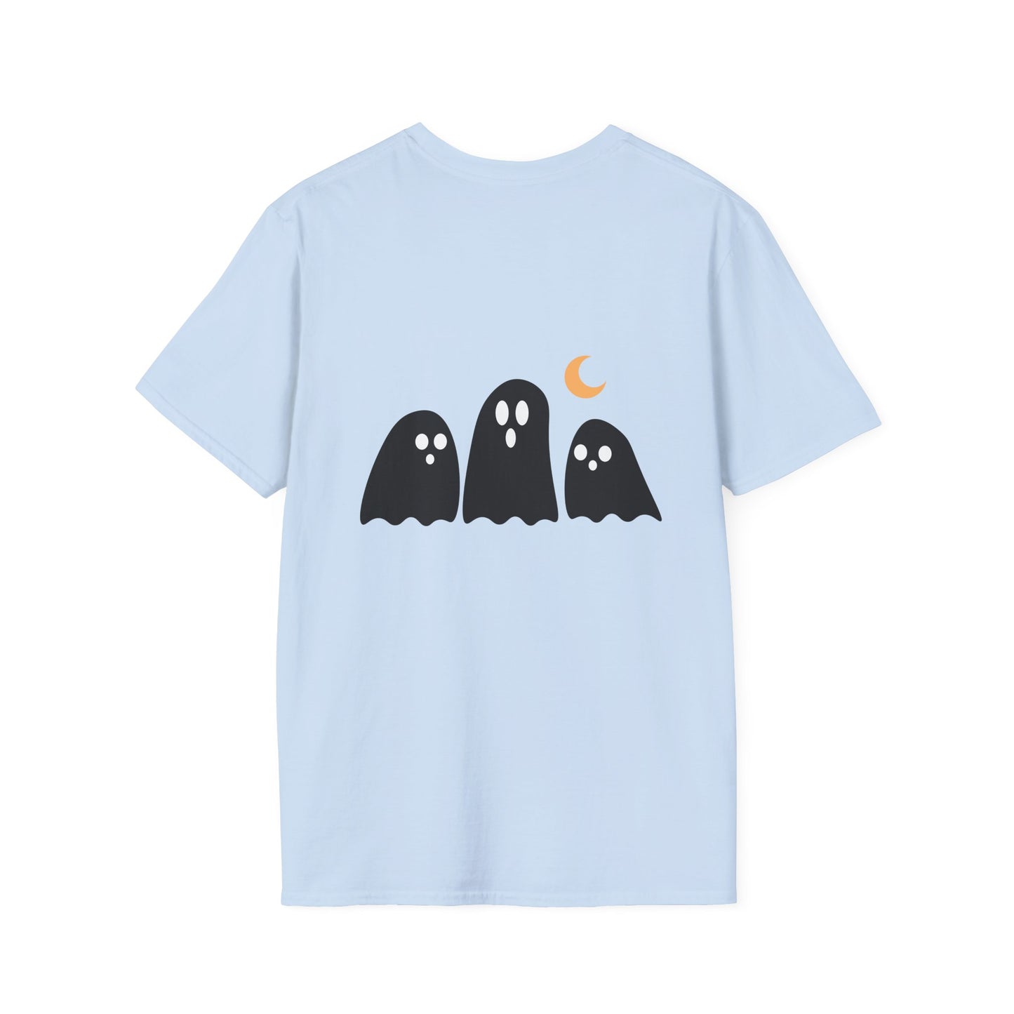 Funny Ghost T-Shirt, Halloween Tee, Unisex Softstyle Shirt, Cute Ghost Design, Boo Shirt, Trick or Treat Apparel