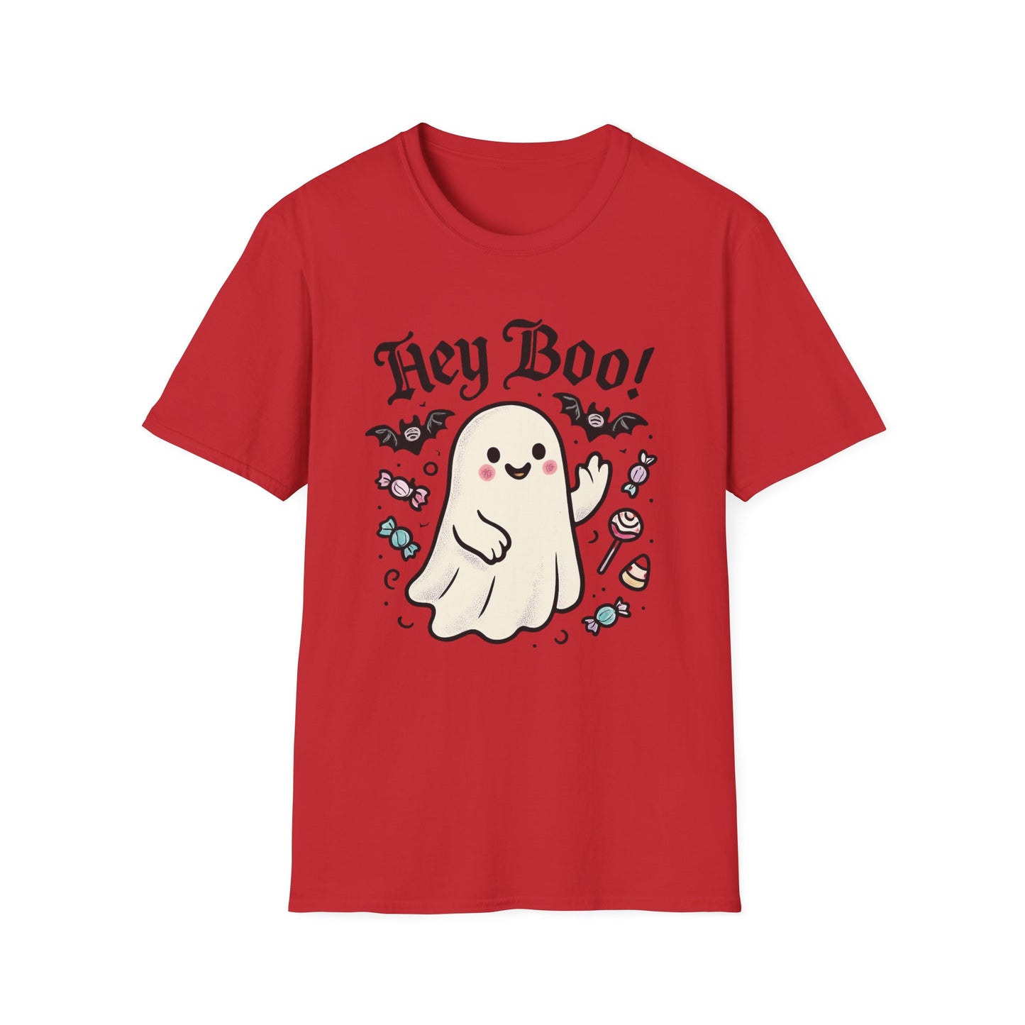 Funny Ghost T-Shirt, Halloween Tee, Unisex Softstyle Shirt, Cute Ghost Design, Boo Shirt, Trick or Treat Apparel
