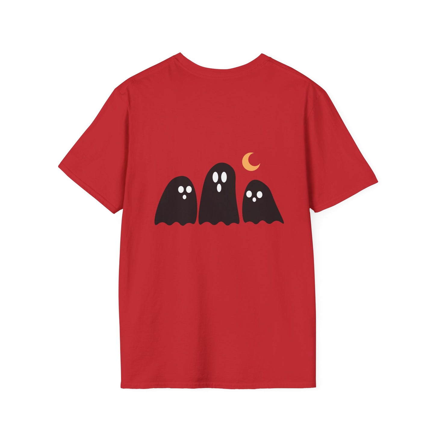 Funny Ghost T-Shirt, Halloween Tee, Unisex Softstyle Shirt, Cute Ghost Design, Boo Shirt, Trick or Treat Apparel