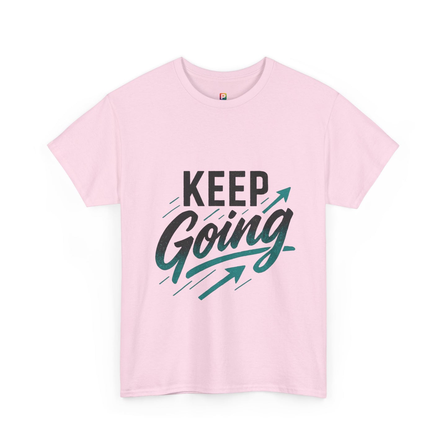 Motivational Unisex Heavy Cotton Tee - Keep Going, Inspirational Shirt, Gift for Friends, Positive Affirmation Apparel, Casual Wear