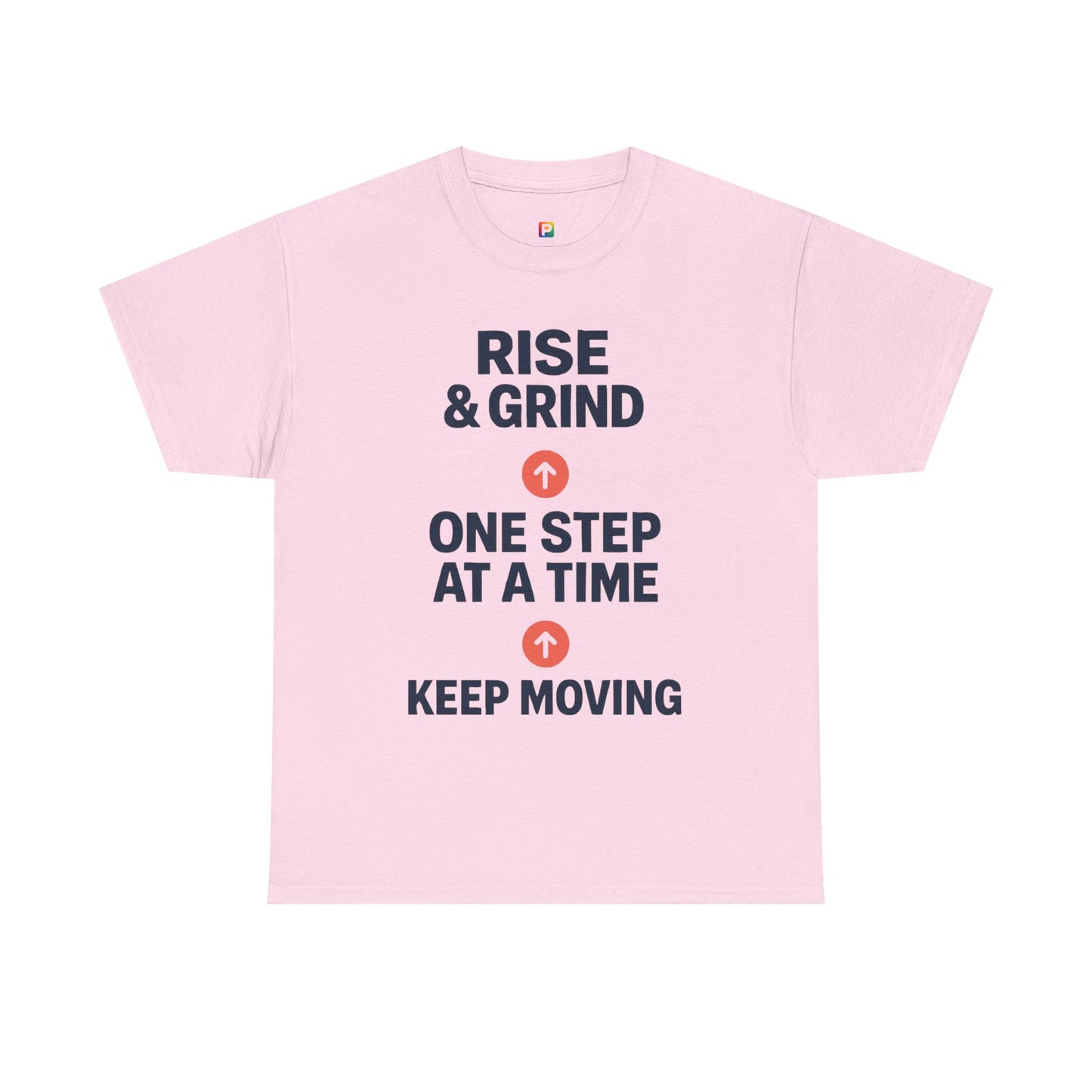Motivational Unisex Tee | Rise & Grind, Workout Shirt, Inspirational Gift, Gym Top, Relaxed Fit, Daily Reminder