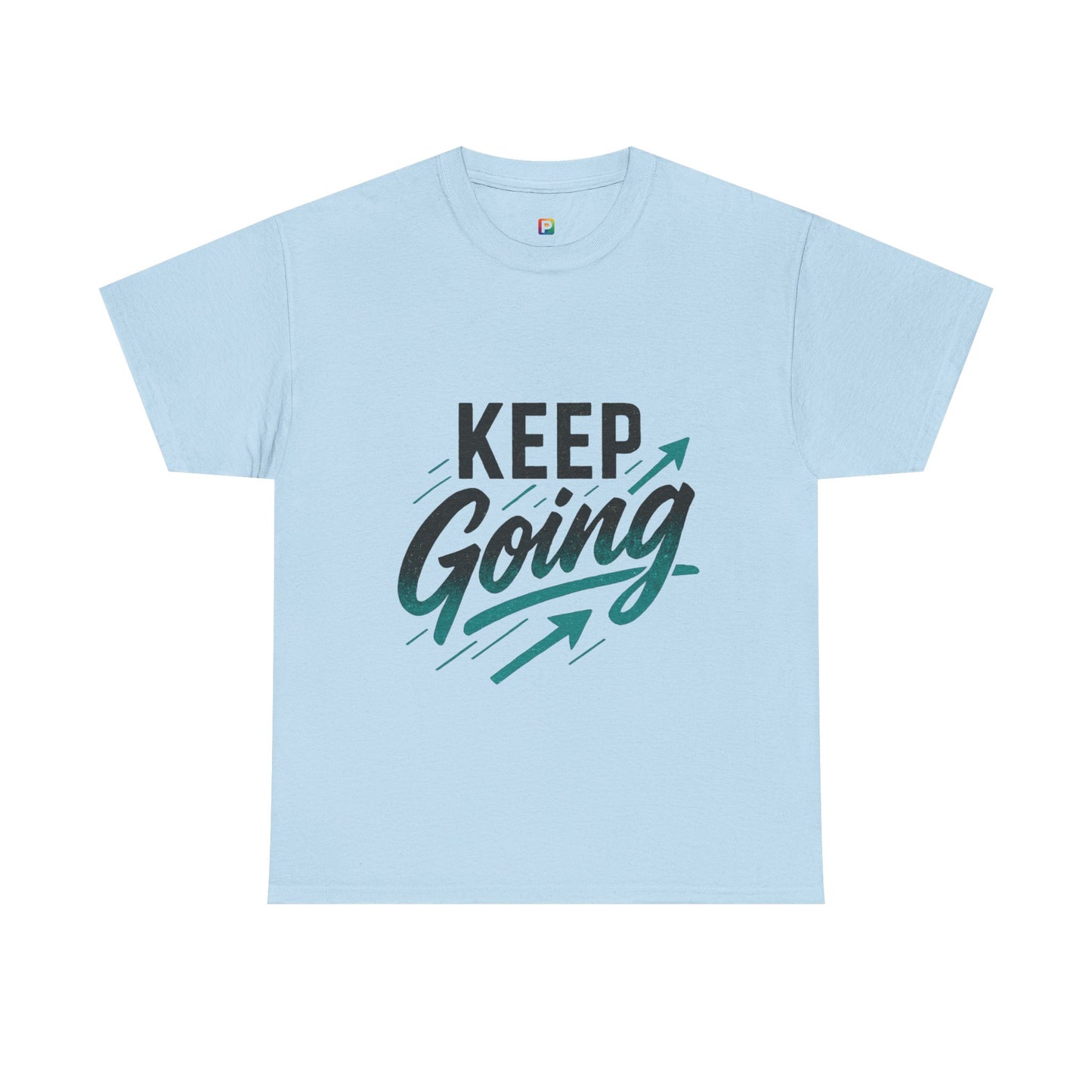 Motivational Unisex Heavy Cotton Tee - Keep Going, Inspirational Shirt, Gift for Friends, Positive Affirmation Apparel, Casual Wear