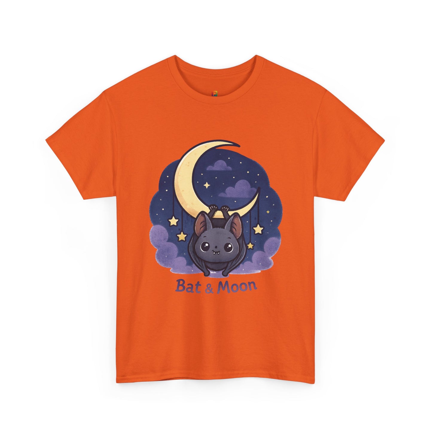 Cute Bat & Moon Unisex Tee for Dreamy Nights, Halloween T-Shirt, Magical Gift, Kids & Adults, Cozy Casual Outfit