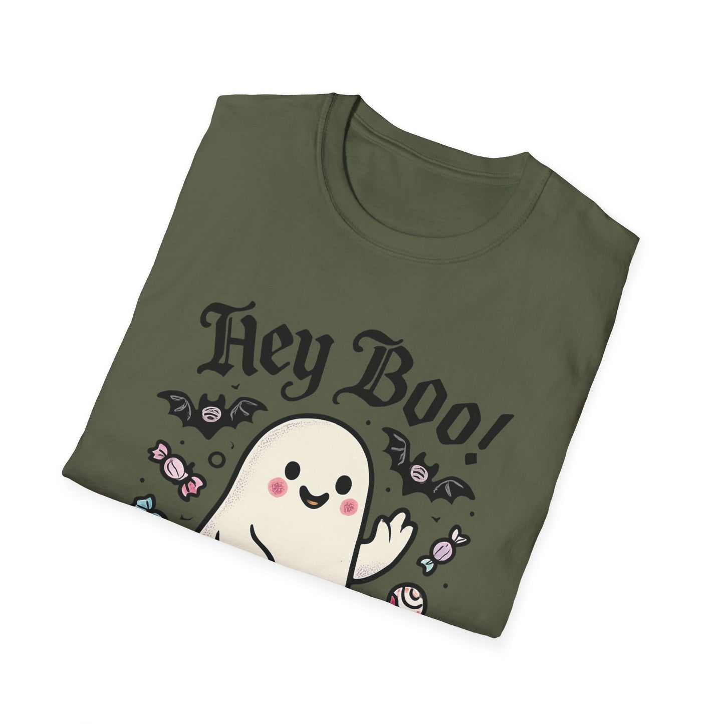 Funny Ghost T-Shirt, Halloween Tee, Unisex Softstyle Shirt, Cute Ghost Design, Boo Shirt, Trick or Treat Apparel