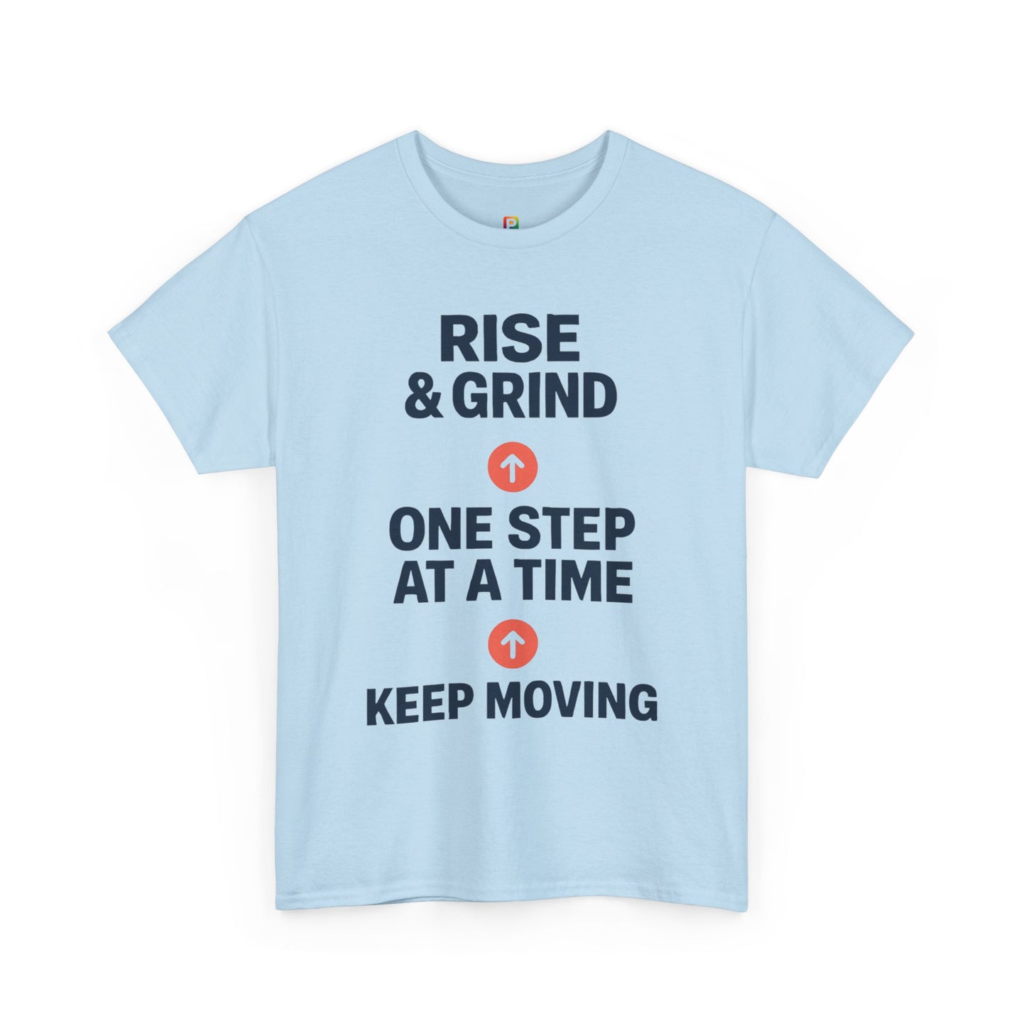 Motivational Unisex Tee | Rise & Grind, Workout Shirt, Inspirational Gift, Gym Top, Relaxed Fit, Daily Reminder