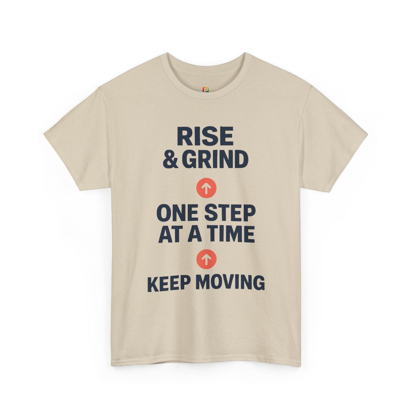 Motivational Unisex Tee | Rise & Grind, Workout Shirt, Inspirational Gift, Gym Top, Relaxed Fit, Daily Reminder