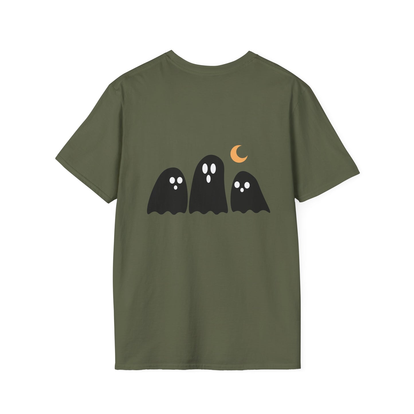 Funny Ghost T-Shirt, Halloween Tee, Unisex Softstyle Shirt, Cute Ghost Design, Boo Shirt, Trick or Treat Apparel