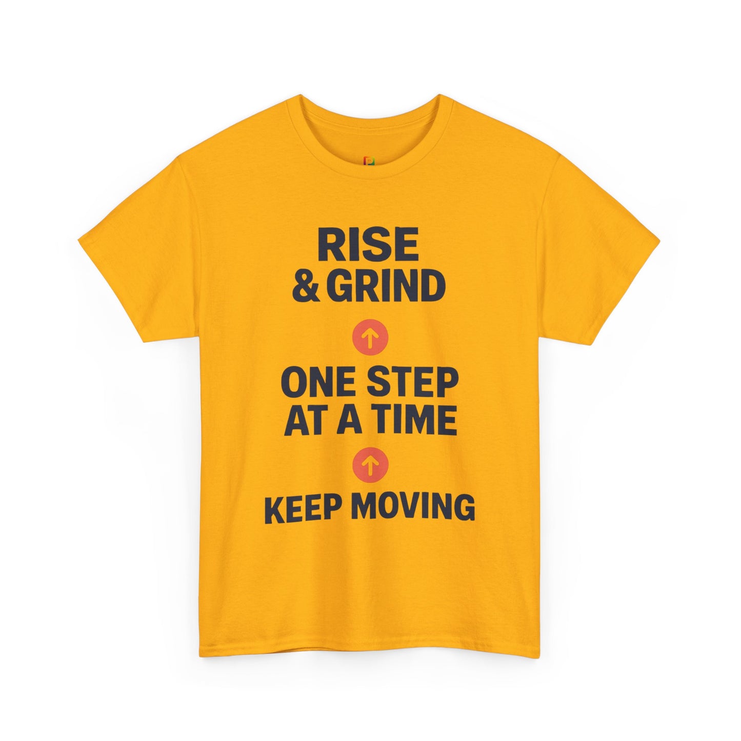 Motivational Unisex Tee | Rise & Grind, Workout Shirt, Inspirational Gift, Gym Top, Relaxed Fit, Daily Reminder