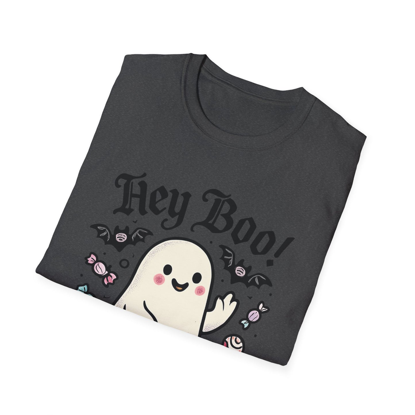 Funny Ghost T-Shirt, Halloween Tee, Unisex Softstyle Shirt, Cute Ghost Design, Boo Shirt, Trick or Treat Apparel