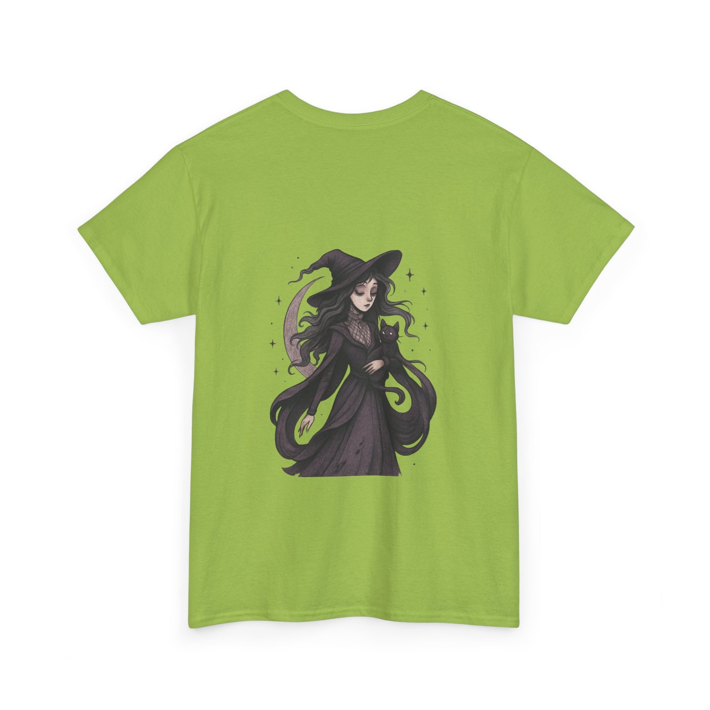 Magical Spellbook Unisex Heavy Cotton Tee, Witchy Shirt, Halloween Apparel, Gift for Her, Cozy Everyday Wear