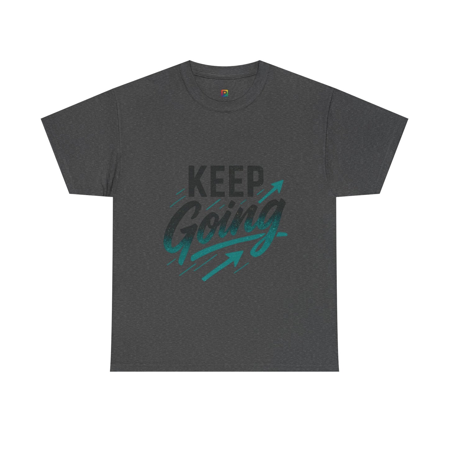 Motivational Unisex Heavy Cotton Tee - Keep Going, Inspirational Shirt, Gift for Friends, Positive Affirmation Apparel, Casual Wear